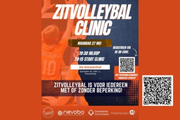 Afbeelding over: Zitvolleybal clinic